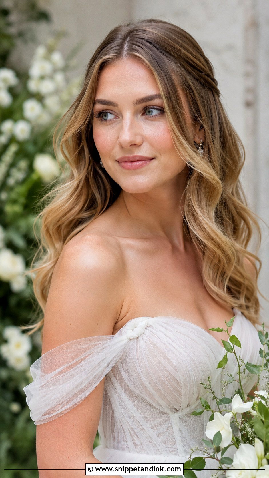 Loose Waves Wedding Hair - Snippet and Ink - 15 Romantic Waves Wedding Hair