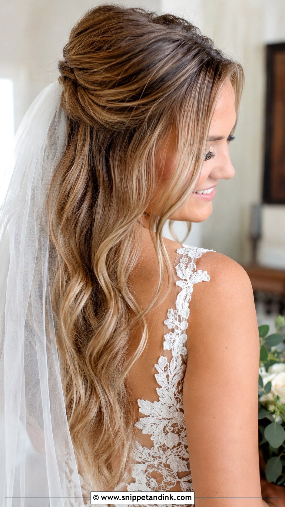 Loose Waves Wedding Hair Down - Snippet and Ink - 20 Simple Wedding Hair Down Ideas