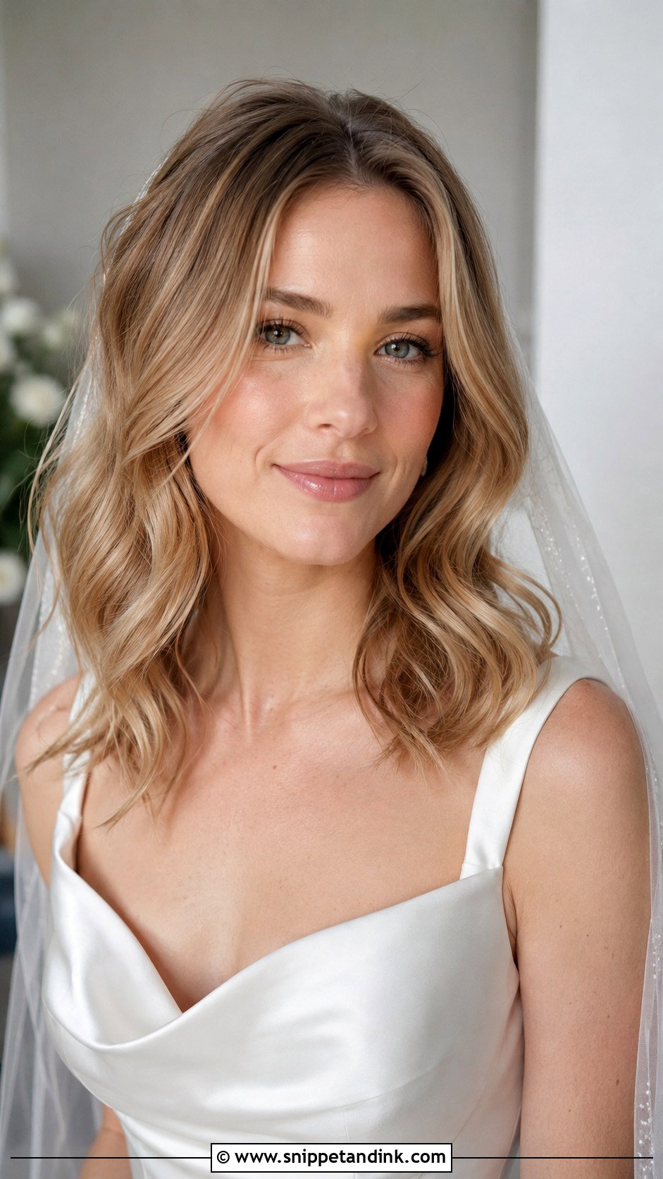 Loose Waves Wedding Hair Medium Length - Snippet and Ink - 15 Wedding Hairstyles Down Medium Length
