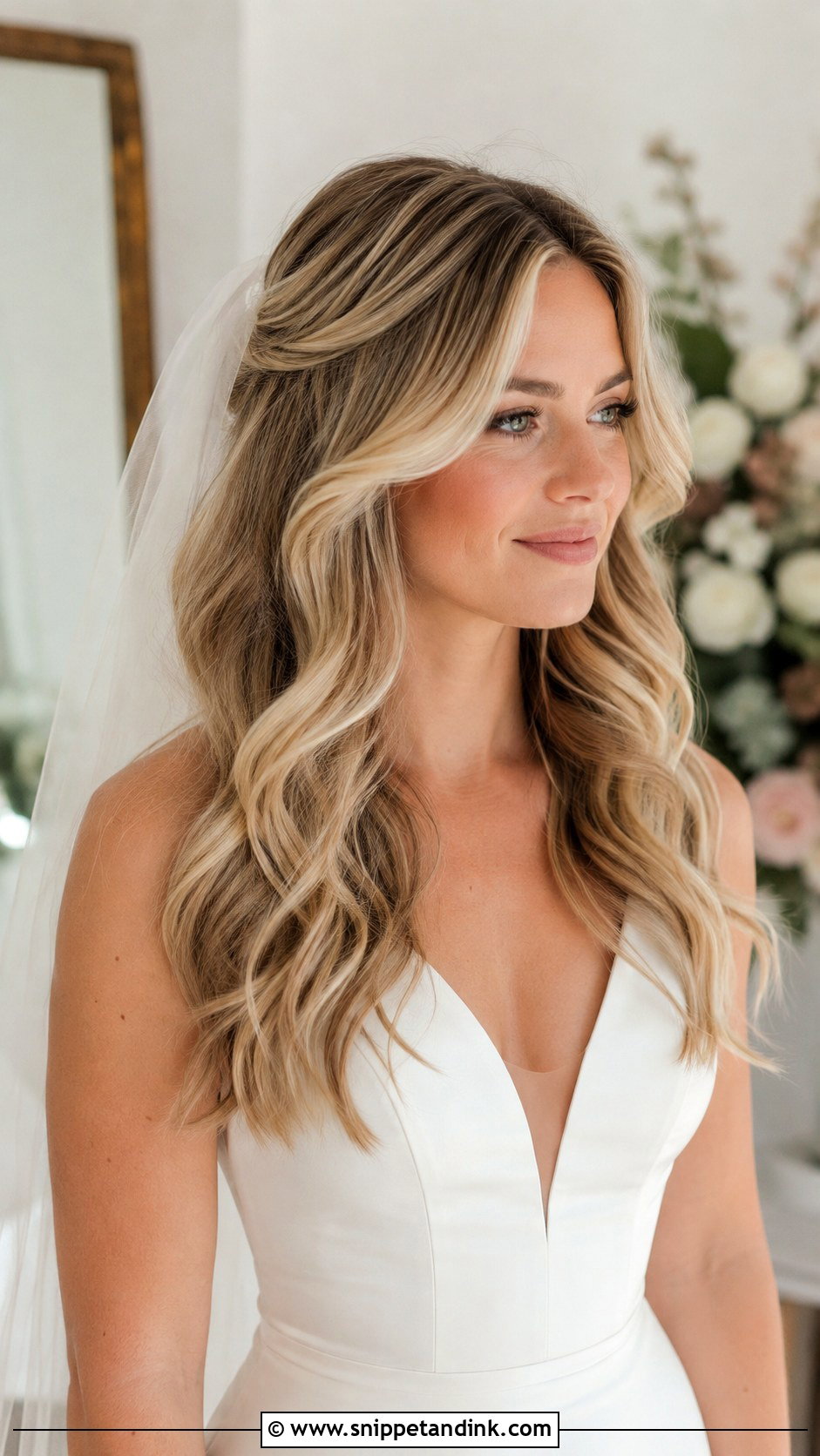 Loose Waves Wedding Hairstyle - Snippet and Ink - 15 Wedding Hairstyles for Wavy Hair