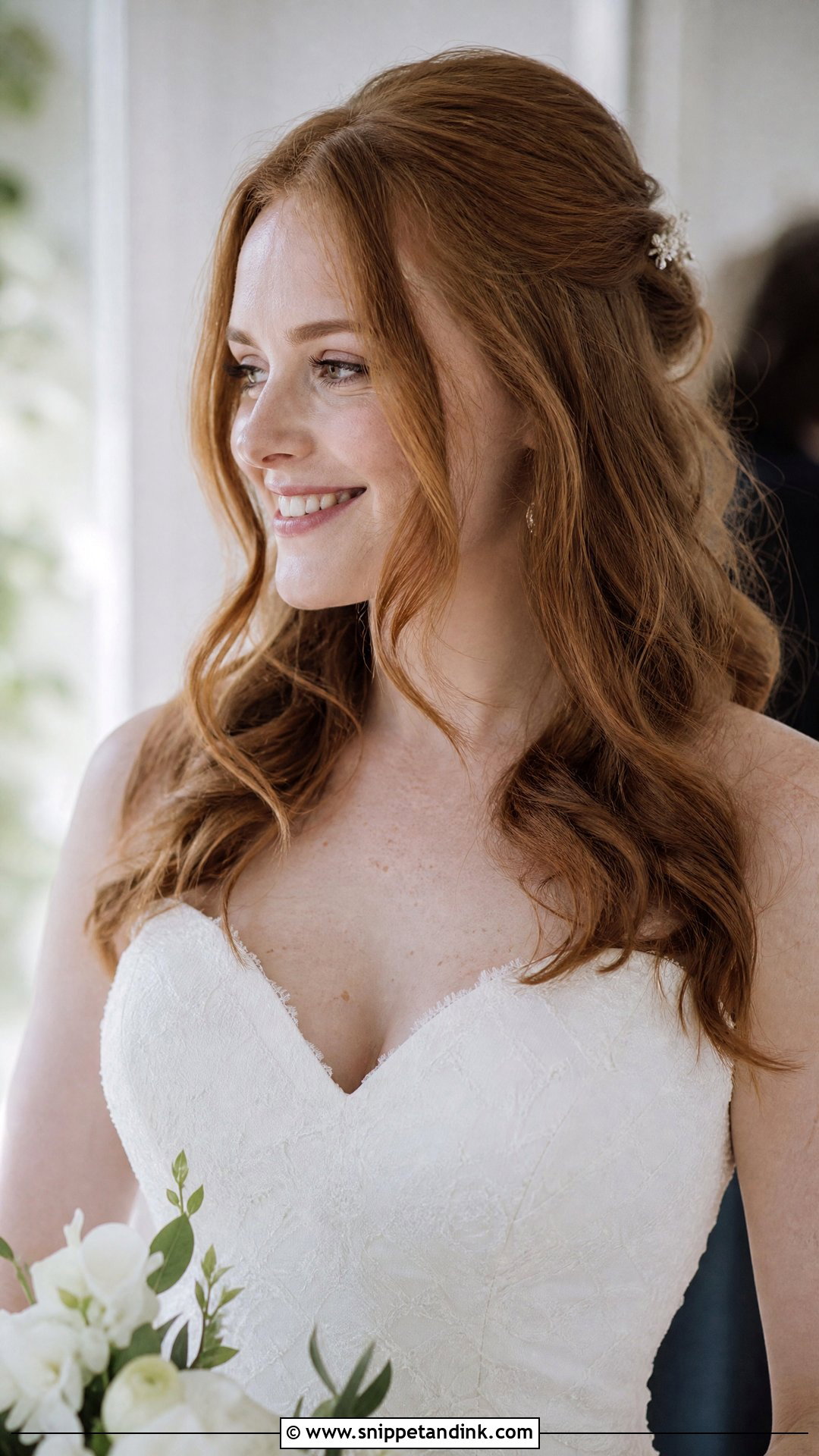 Loose Waves Wedding Hairstyle - Snippet and Ink - 20 Medium Wedding Hairstyle Ideas