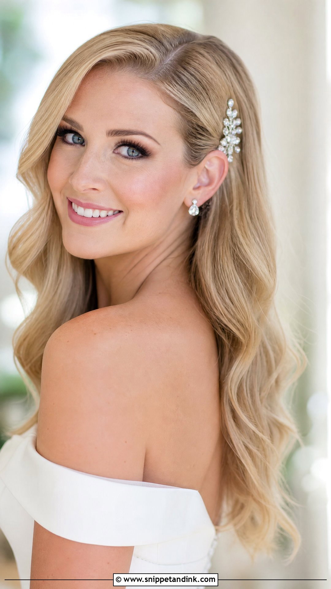 Loose Waves Wedding Hairstyle - Snippet and Ink - 15 Easy Do It Yourself Bride Wedding Hairstyles