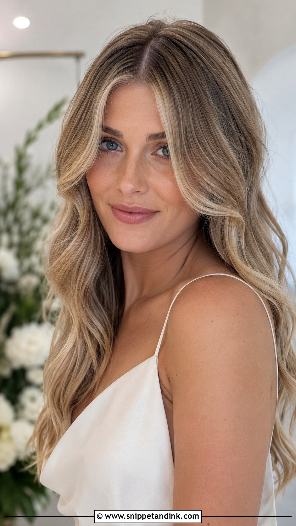 Loose Waves Wedding Hairstyle For Long Hair - Snippet and Ink - 20 Casual Wedding Hairstyles for Long Hair