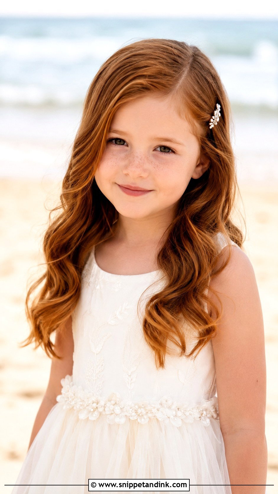 Loose Waves With Side Part - Snippet and Ink - 20 Girls Wedding Hairstyles