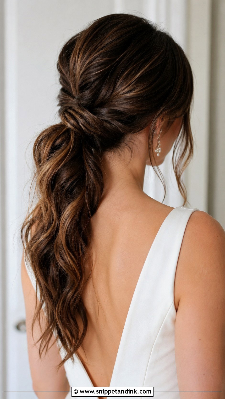 Loose Wavy Ponytail - Snippet and Ink - 25 Loose Wedding Hairstyles