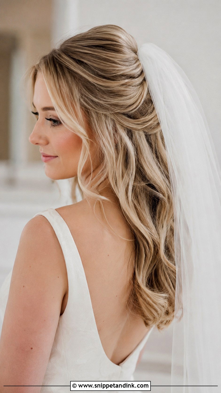 Loose Wedding Hairstyle With Veil - Snippet and Ink - 15 Lose Wedding Hairstyles