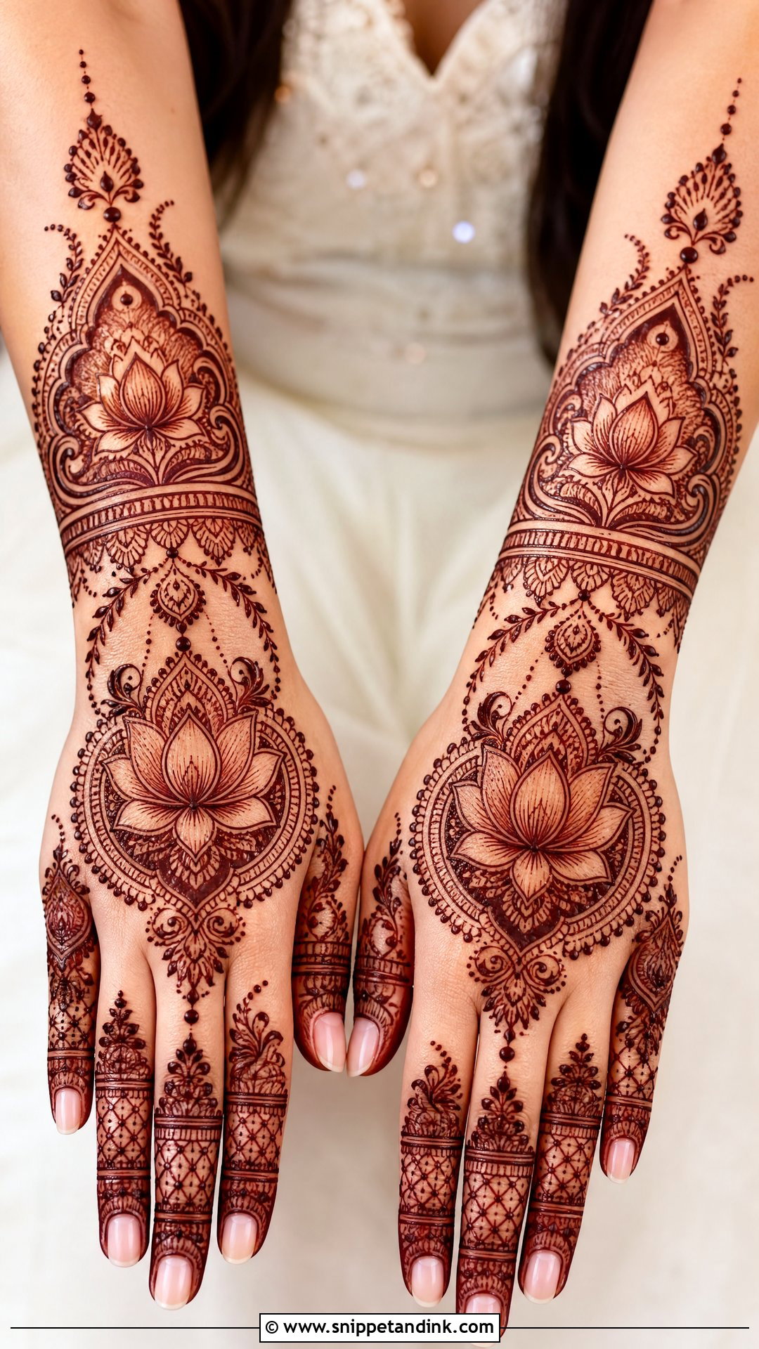 Lotus Bridal Mehndi - Snippet and Ink - 25 Bridal Mehndi Mehendi Designs for Bride