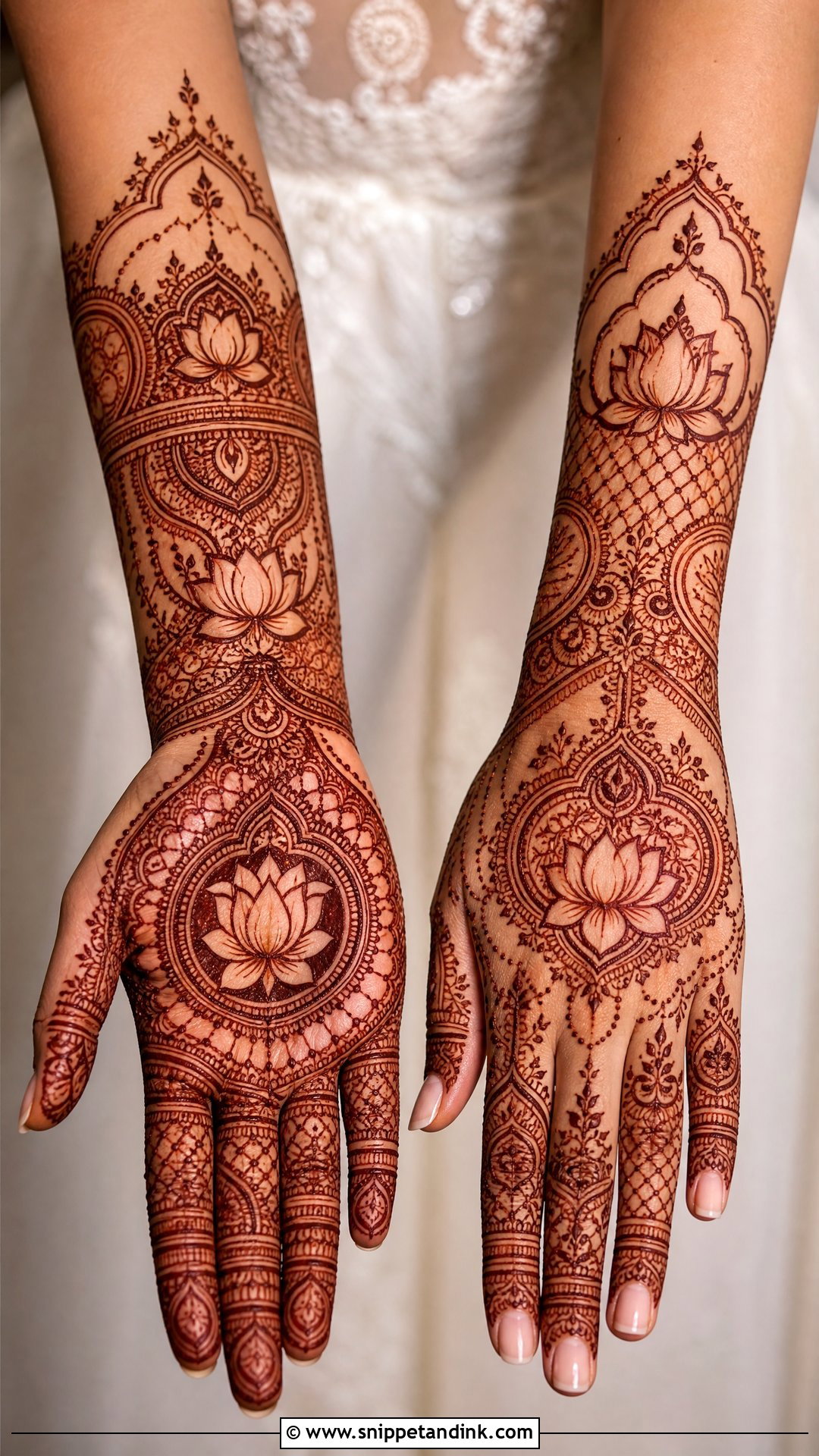 Lotus Bridal Mehndi Design - Snippet and Ink - 25 Bridal Mehndi Designs Indian Weddings