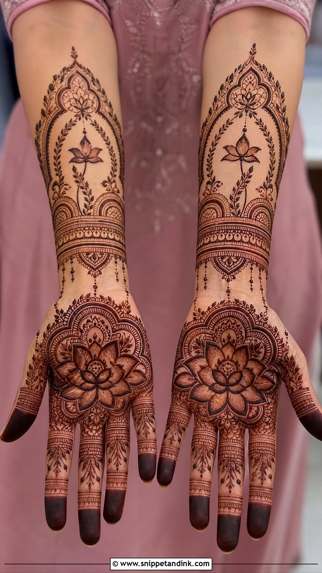Lotus Bridal Mehndi Design - Snippet and Ink - 30 Unique Bridal Mehndi Designs Indian Weddings