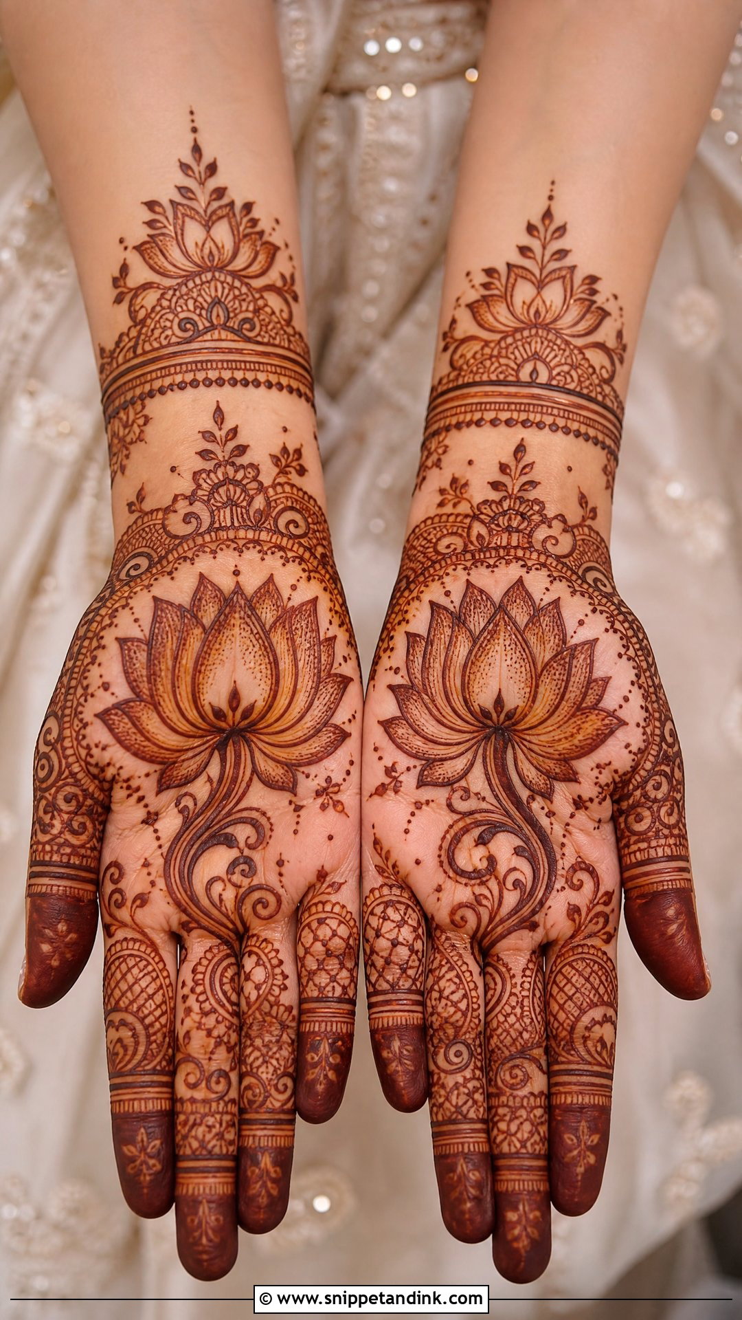 Lotus Bridal Mehndi - Snippet and Ink - 20 Indian Bridal Mehndi Designs Brides