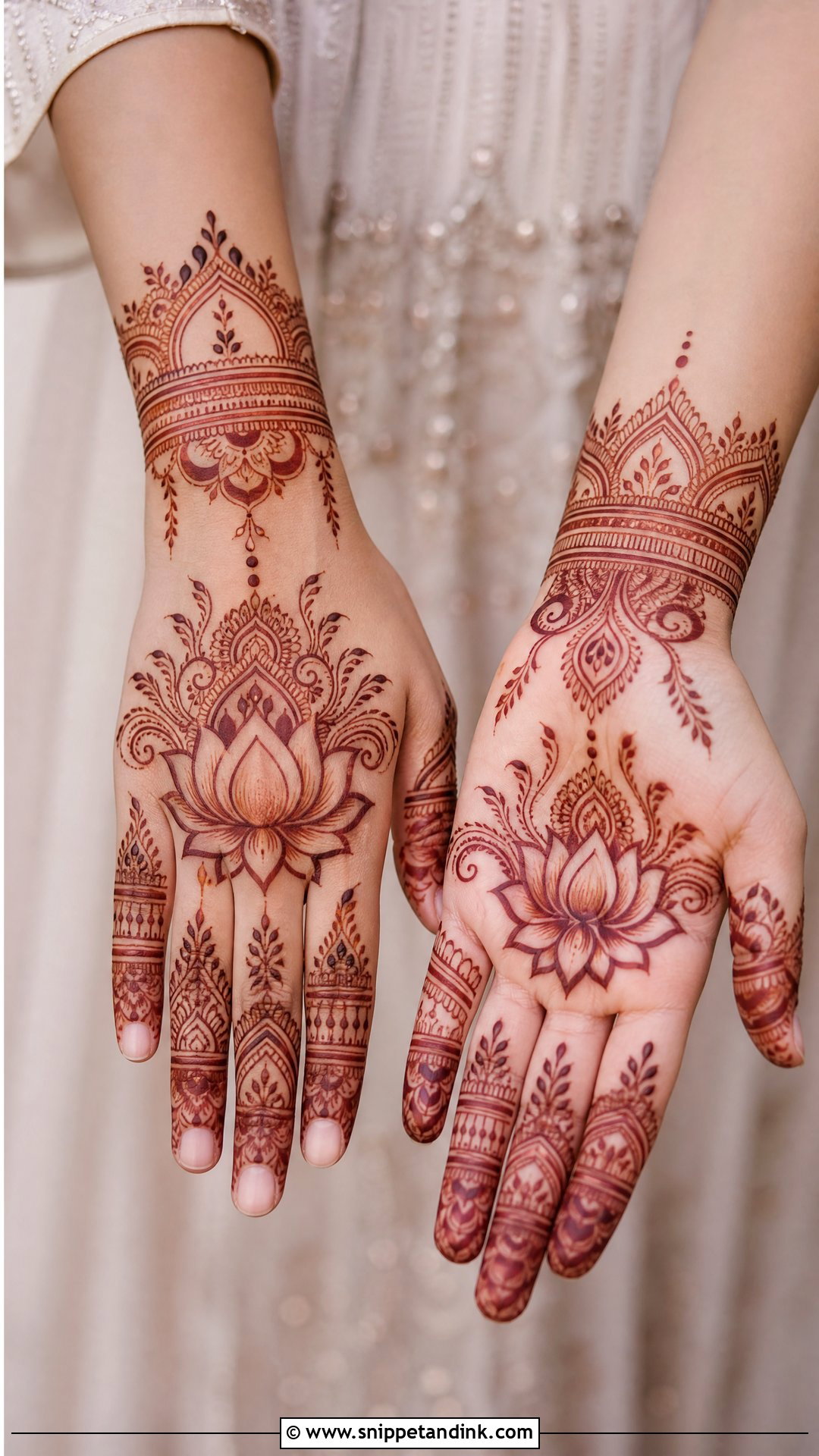 Lotus Bridesmaid Mehndi Design - Snippet and Ink - 25 Mehendi Look for Bridesmaid Ideas