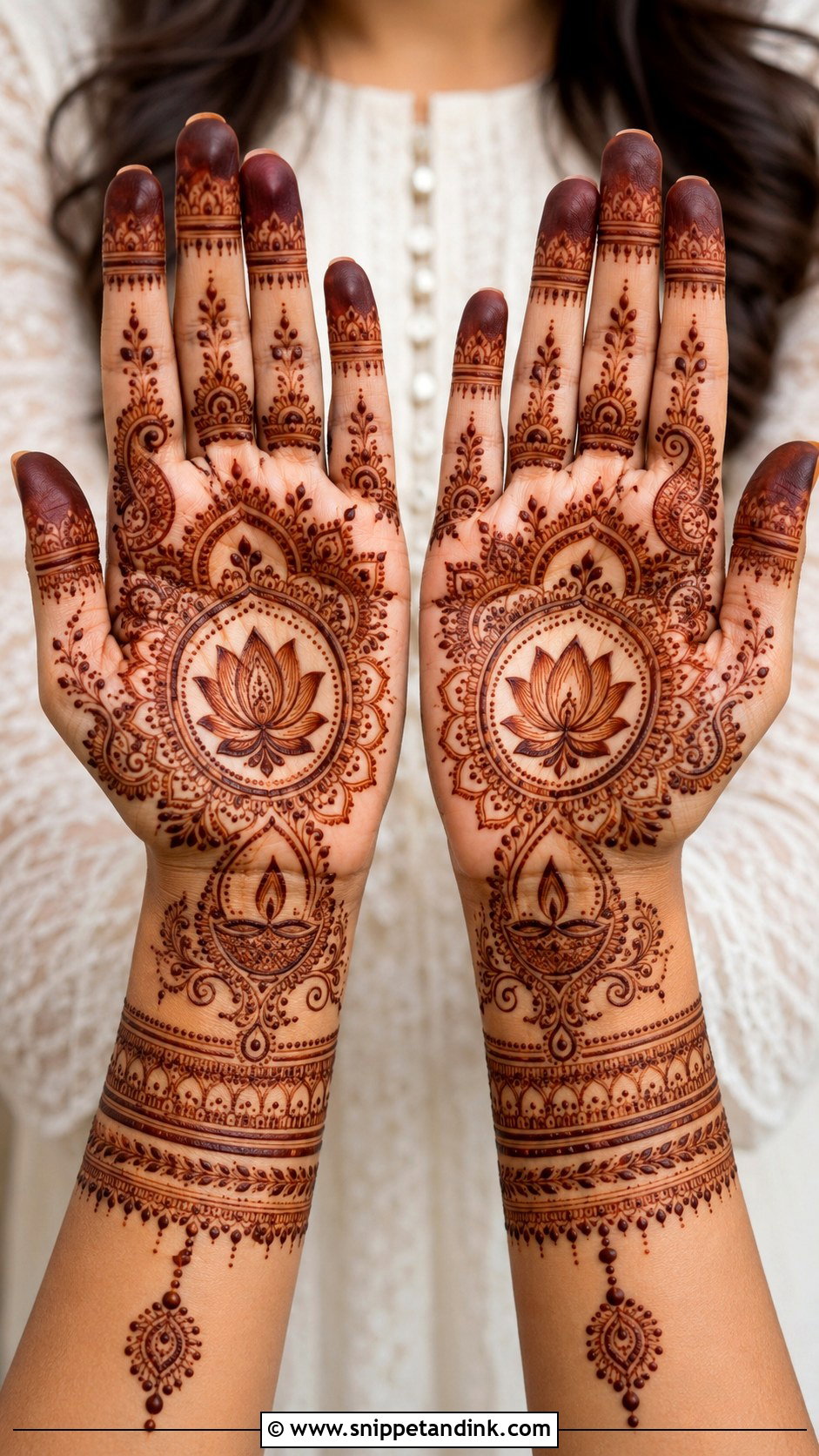 Lotus Diwali Mehndi Design - Snippet and Ink - 35 Lotus Mehndi Design Ideas