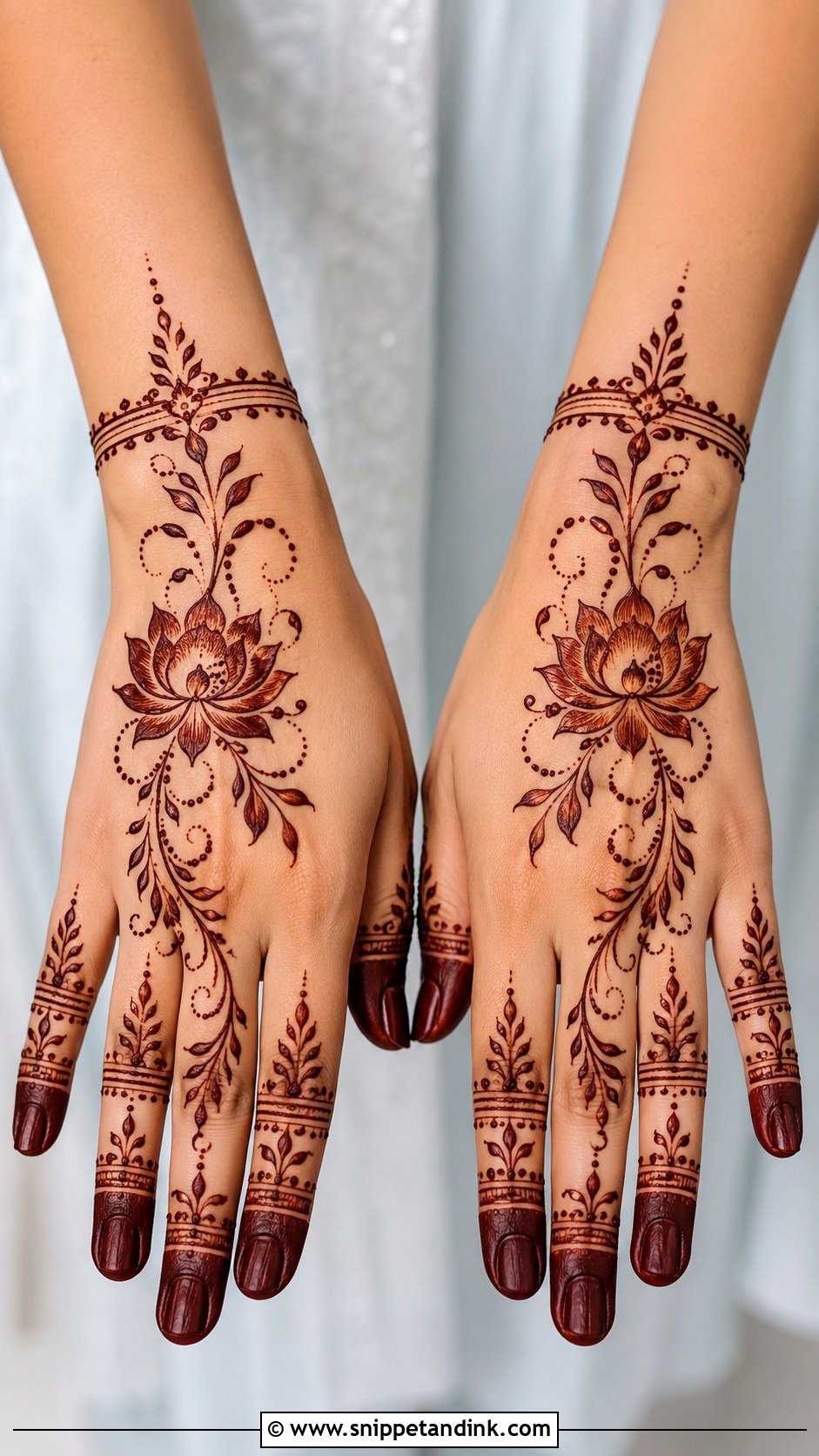 Lotus Eid Mehndi Design - Snippet and Ink - 35 Lotus Mehndi Design Ideas