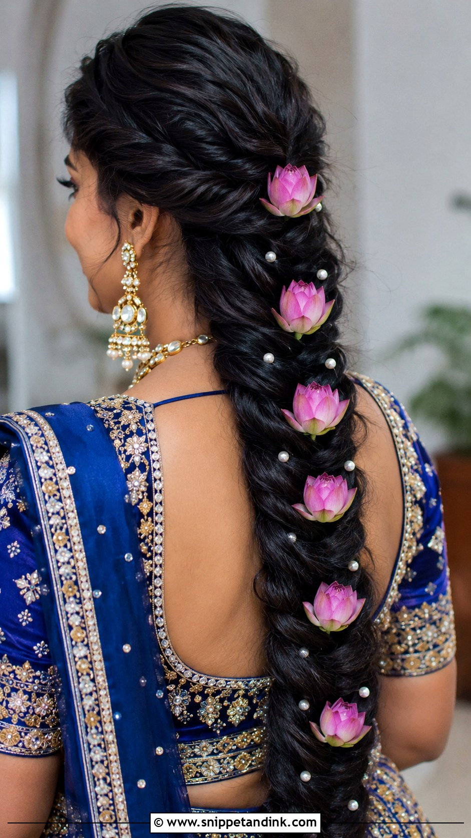 Lotus Fishtail Braid - Snippet and Ink - 20 Lotus Bridal Hairstyles