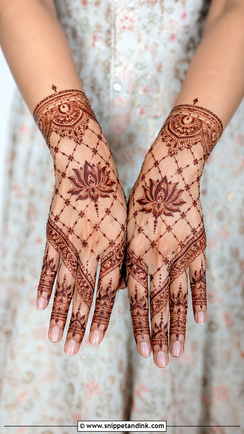 Lotus Jaali Mehndi Design - Snippet and Ink - 30 Lotus Flower Mehndi Design Ideas