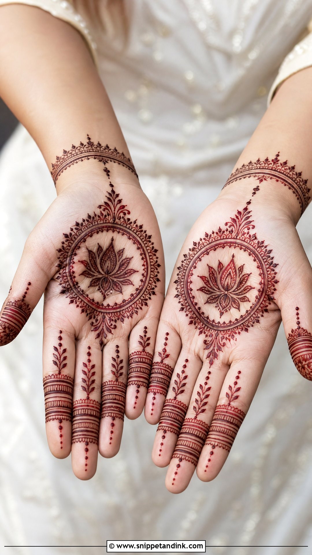 Lotus Karwa Chauth Mehndi Design - Snippet and Ink - 30 Minimal Lotus Mehndi Design Ideas
