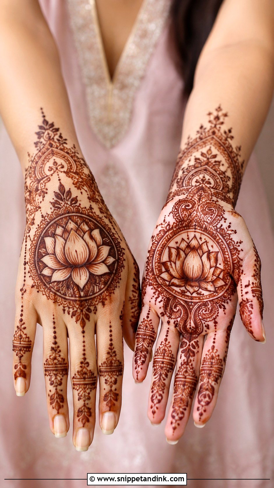 Lotus Mehndi Design - Snippet and Ink - 35 New Style Mehndi Design Ideas