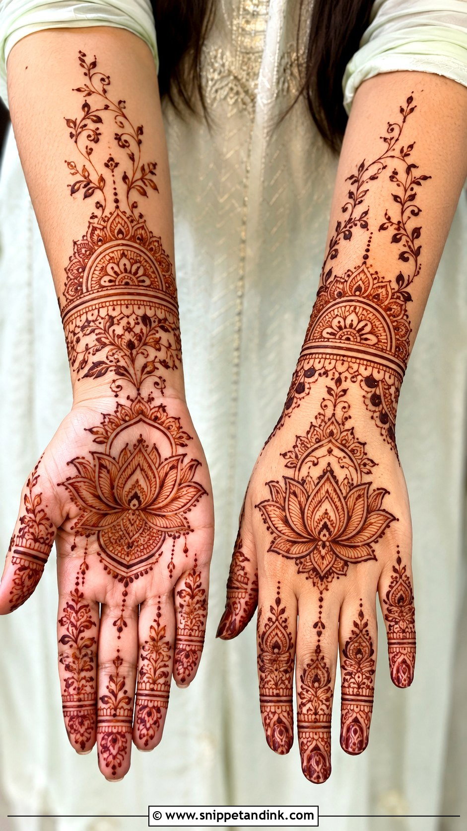 Lotus Mehndi Design - Snippet and Ink - 30 New Trending Mehndi Designs