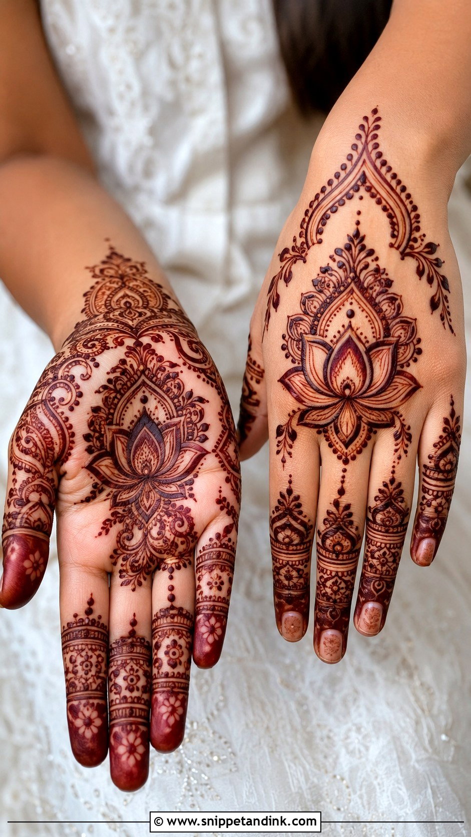 Lotus Mehndi Design - Snippet and Ink - 35 Beautiful Mehndi Design Ideas