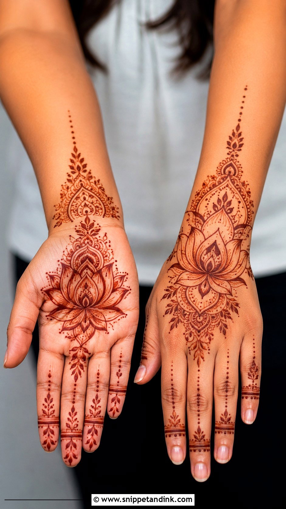 Lotus Mehndi Design - Snippet and Ink - 35 Mehndi Art Designs