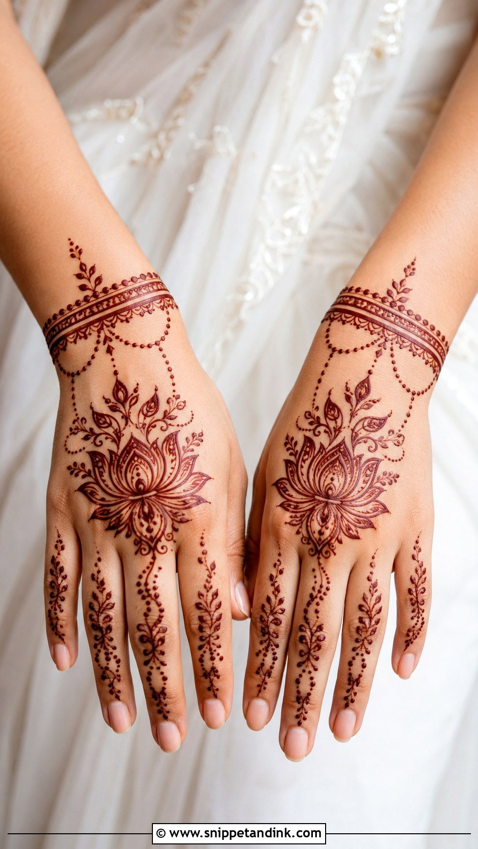 Lotus Mehndi Design For Back Hand - Snippet and Ink - 30 Lotus Flower Mehndi Design Ideas