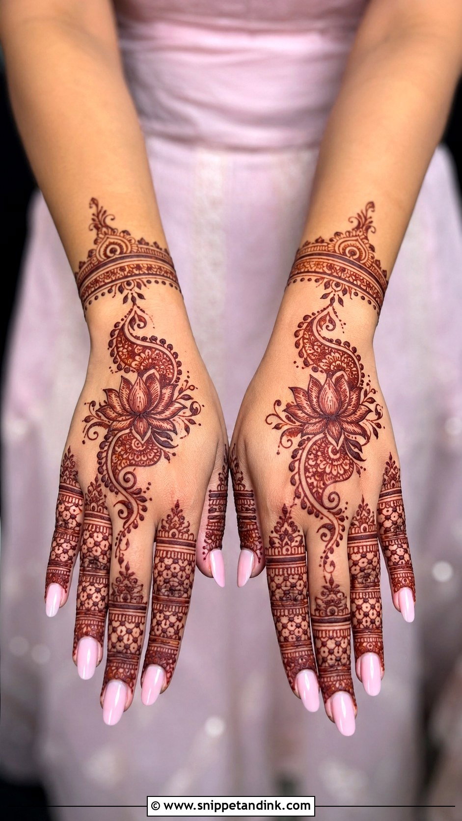 Lotus Mehndi Design For Bridesmaid - Snippet and Ink - 30 Lotus Flower Mehndi Design Ideas