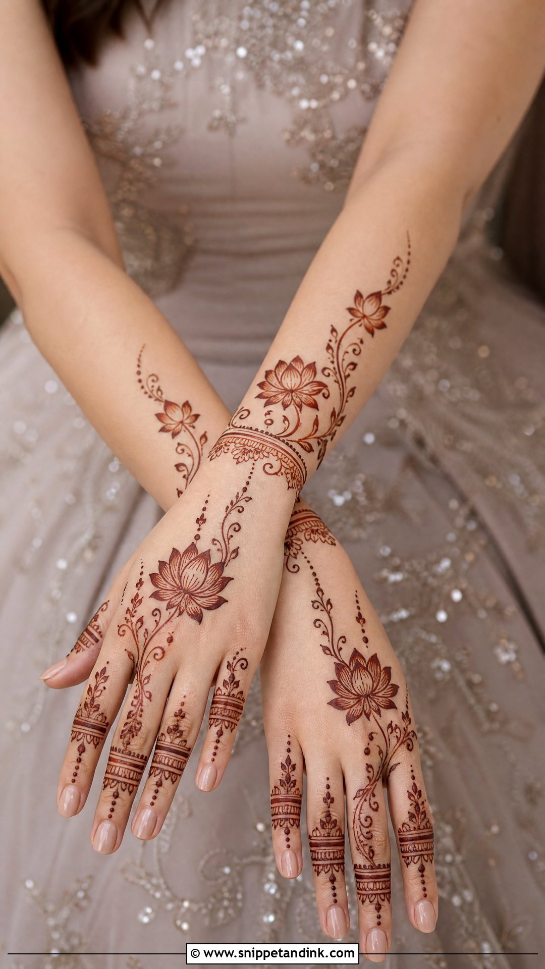 Lotus Mehndi Design For Bridesmaid - Snippet and Ink - 30 Minimal Lotus Mehndi Design Ideas