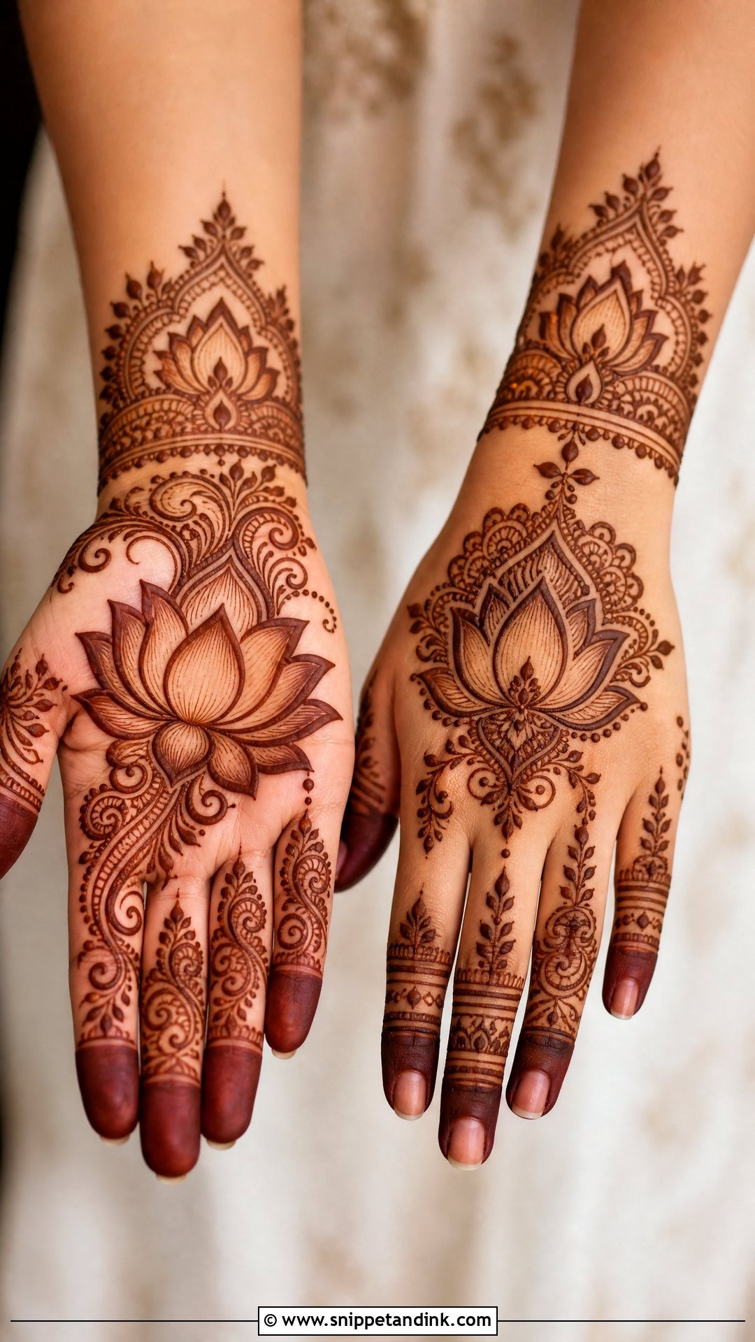 Lotus Mehndi Design For Wedding - Snippet and Ink - 25 Unique Mehndi Designs for Wedding