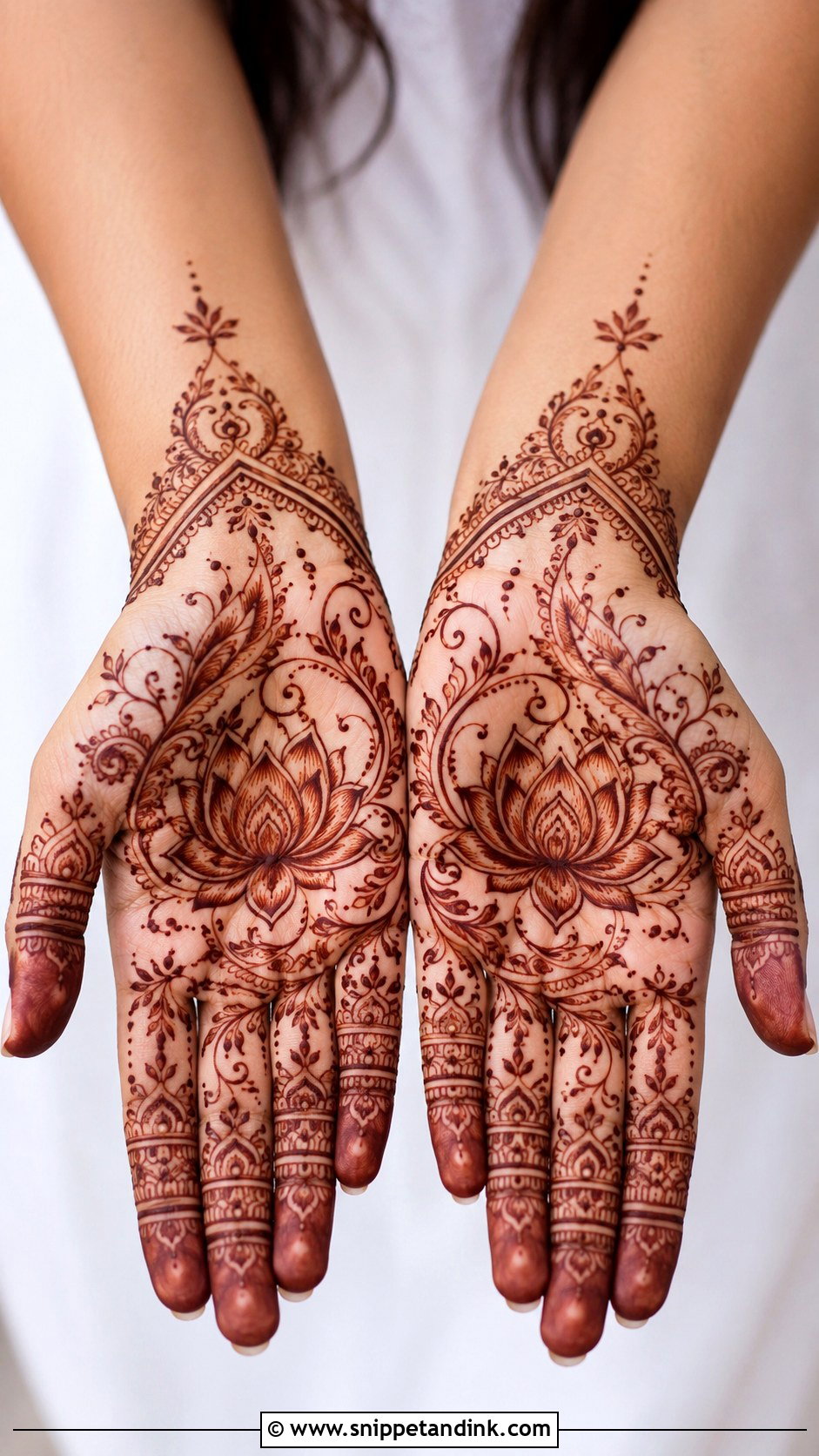 Lotus Mehndi Design - Snippet and Ink - 30 Cool Mehndi Designs
