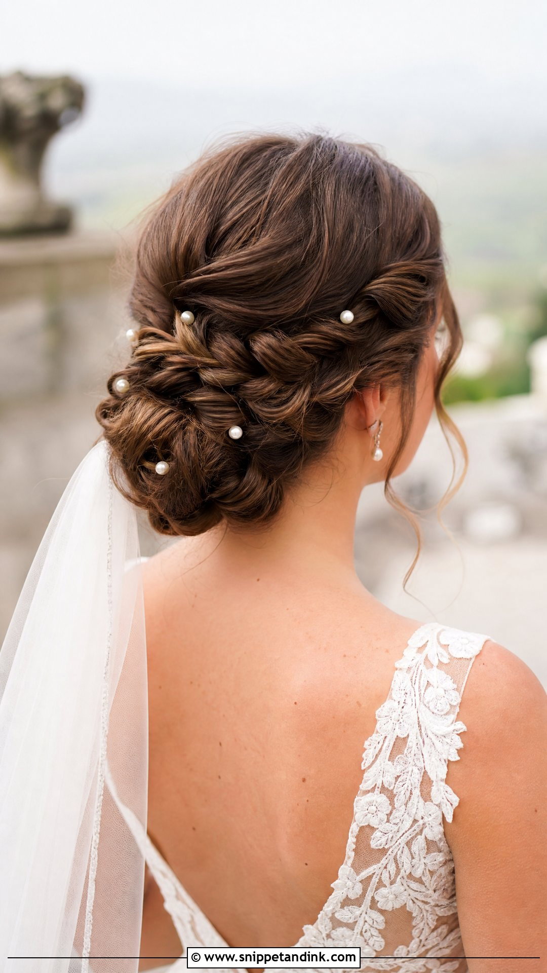 Low Braided Bun - Snippet and Ink - 20 Country Wedding Hairstyles
