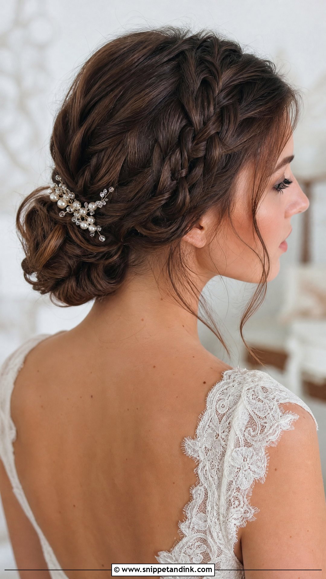 Low Braided Bun - Snippet and Ink - 20 New Bridal Hairstyle Ideas
