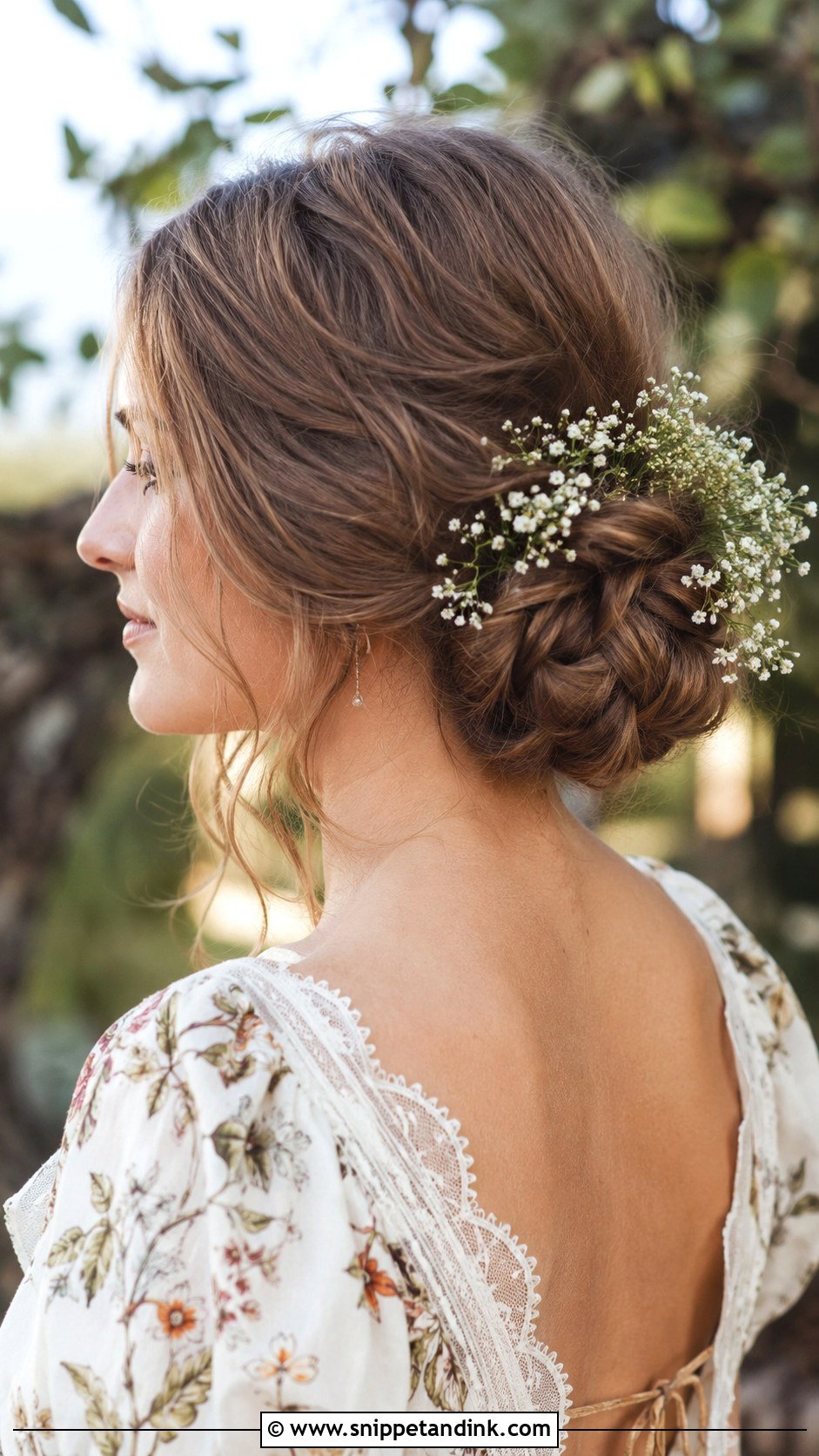 Low Braided Bun Bob - Snippet and Ink - 20 Bob Wedding Guest Hairstyles