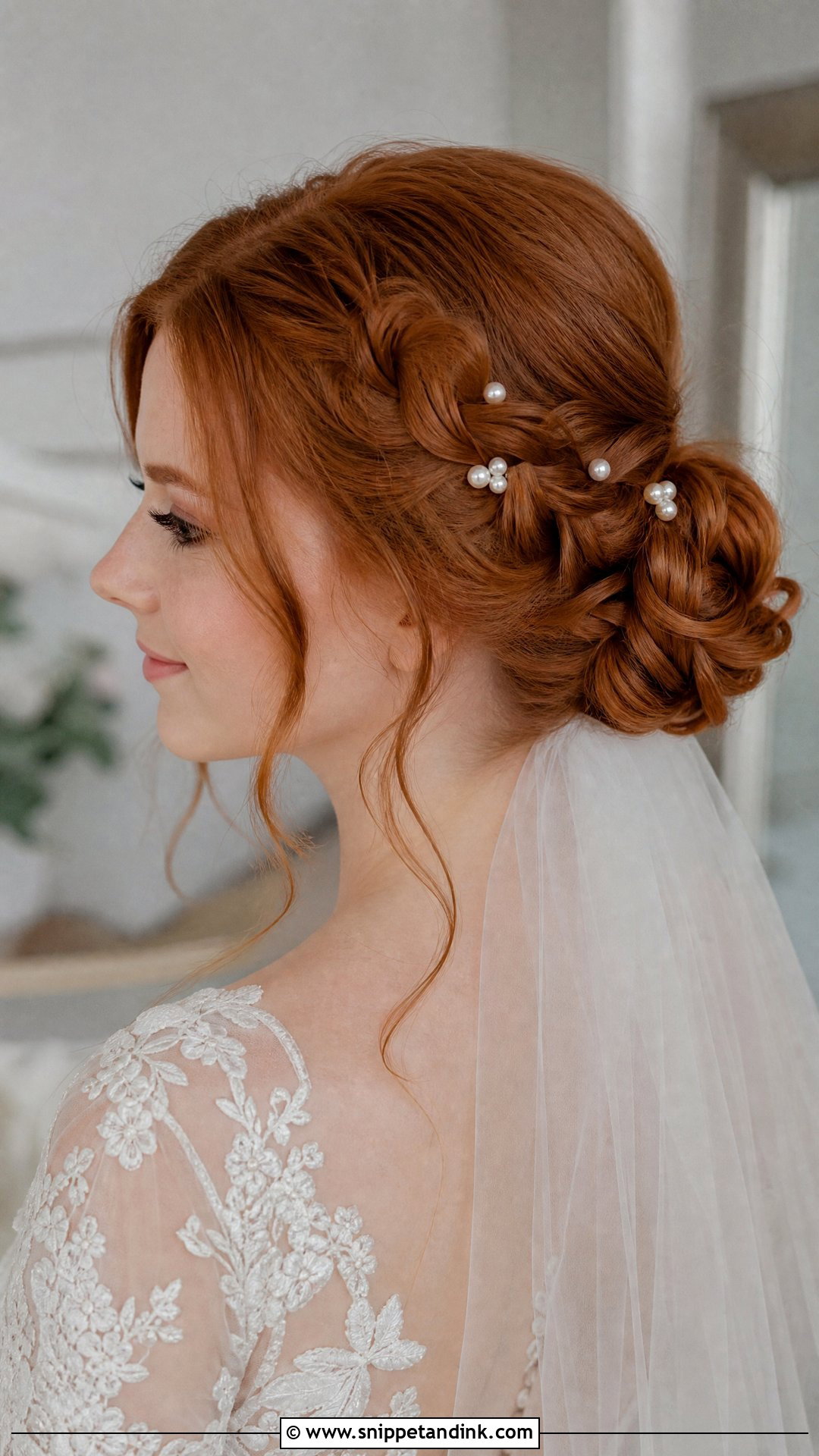 Low Braided Bun Bridal Updo - Snippet and Ink - 20 Modern Bride Hairstyles