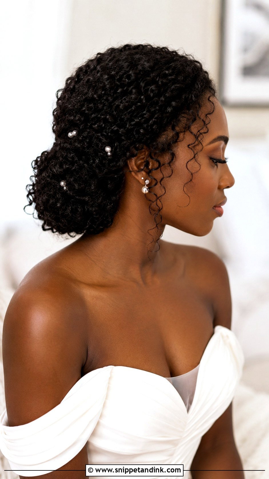 Low Braided Bun Wedding Hair - Snippet and Ink - 15 Minimalist Wedding Hair Ideas