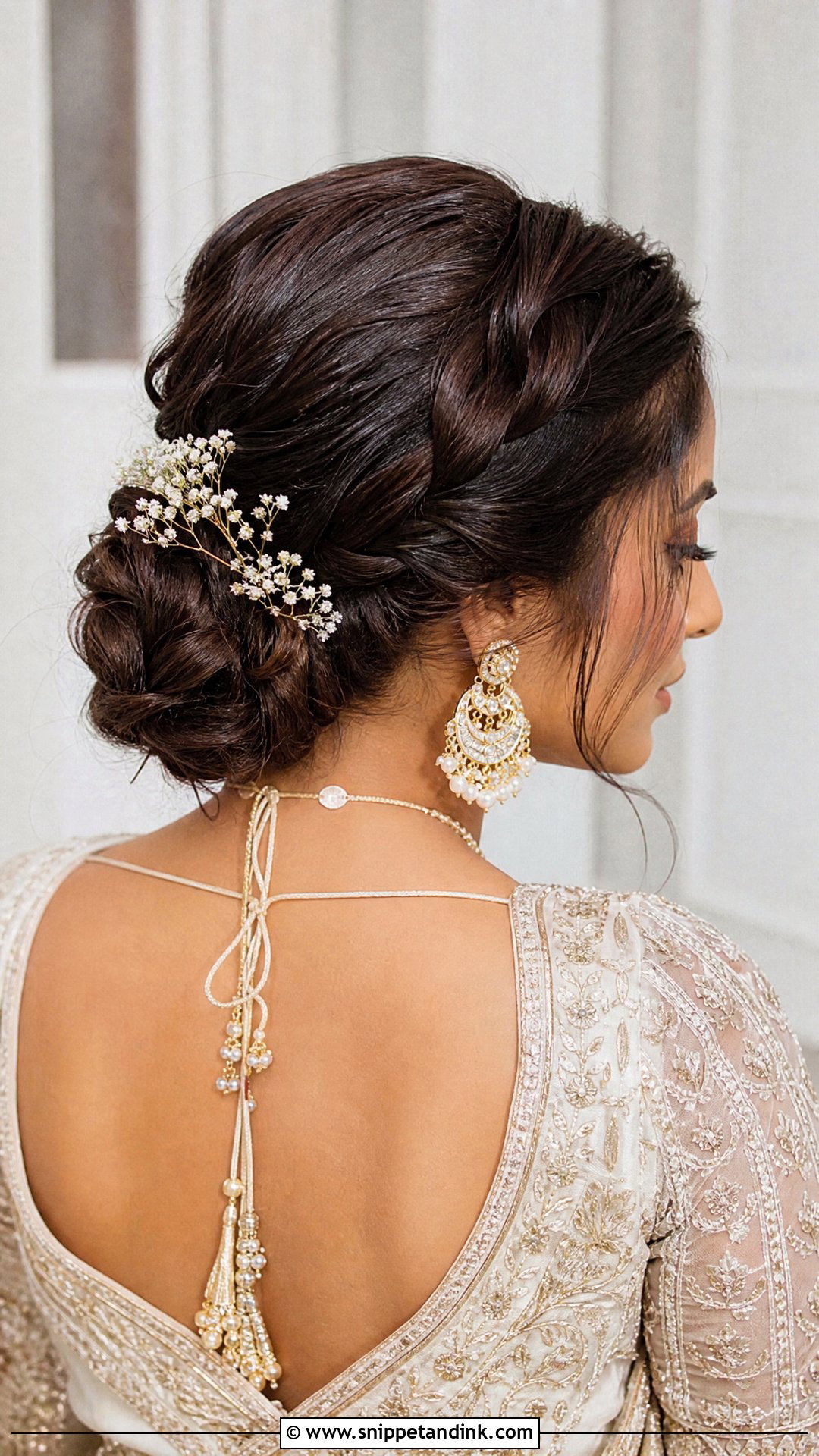 Low Braided Bun Wedding Hairstyle - Snippet and Ink - 15 Basic Hairstyles for Wedding