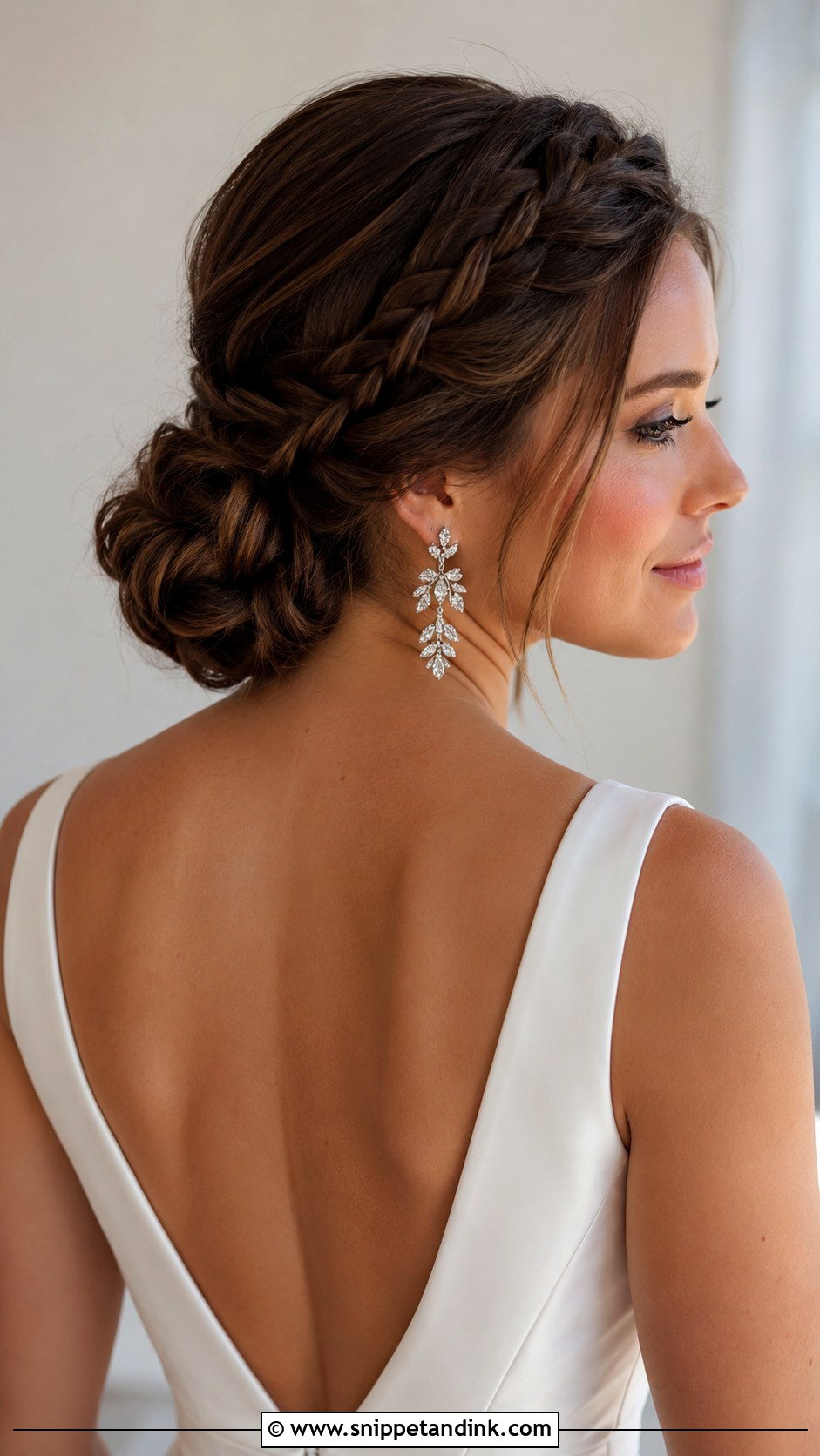 Low Braided Bun Wedding Updo - Snippet and Ink - 25 Wedding Hairstyles with Braids