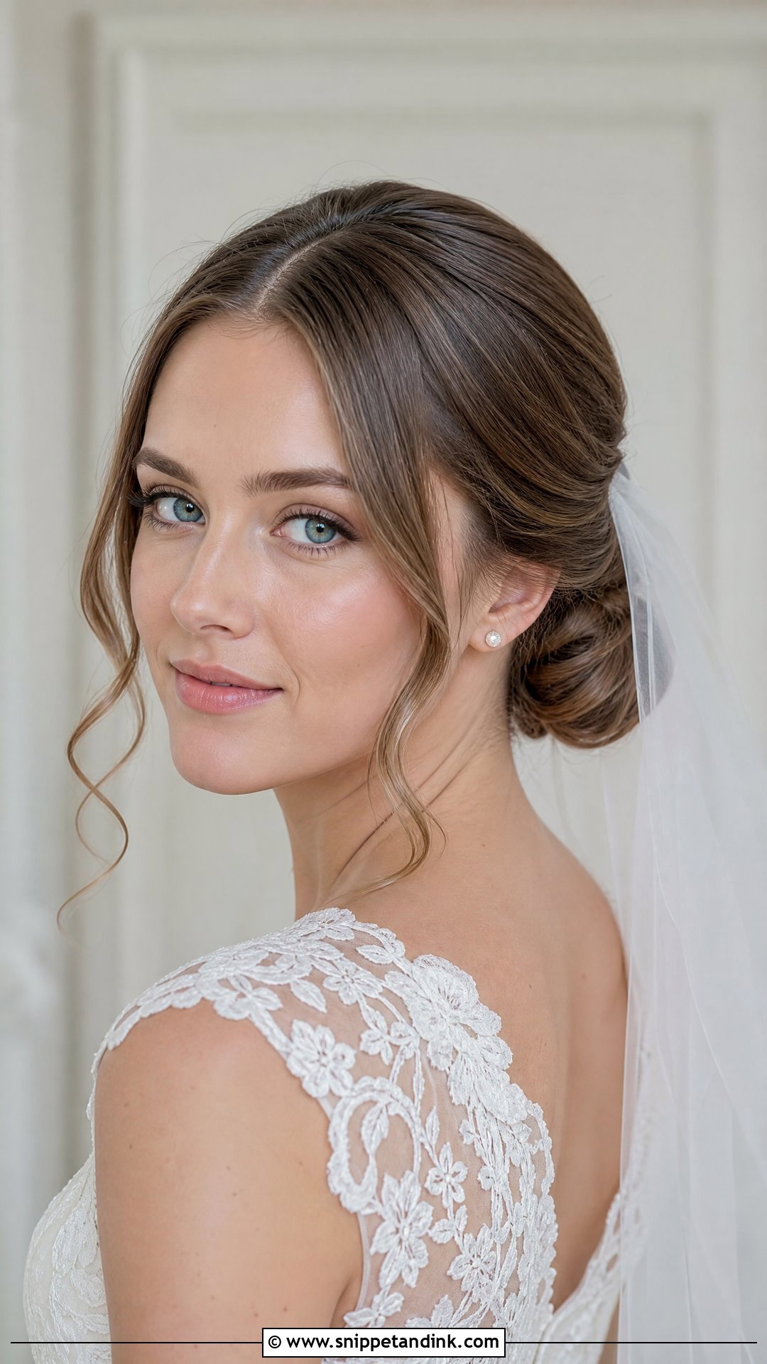 Low Bridal Bun For Long Face - Snippet and Ink - 15 Bridal Hairstyles for Long Face