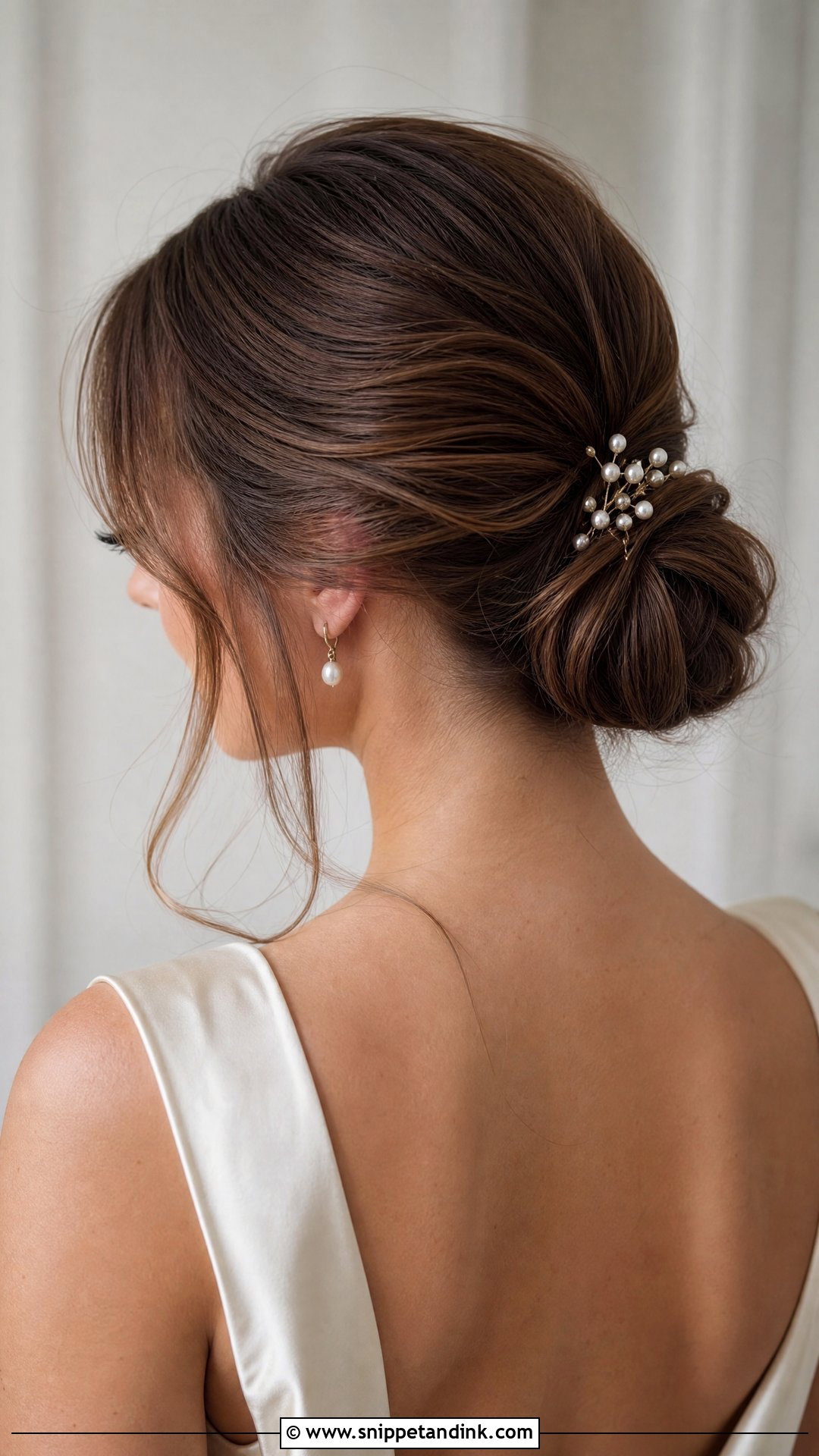 Low Bridal Bun For Thick Long Hair - Snippet and Ink - 15 Bridal Updo for Thick Long Hair Ideas