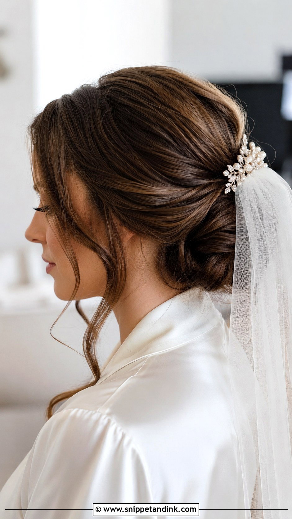 Low Bridal Bun Tutorial - Snippet and Ink - 15 Hair Bun Tutorial Wedding Ideas