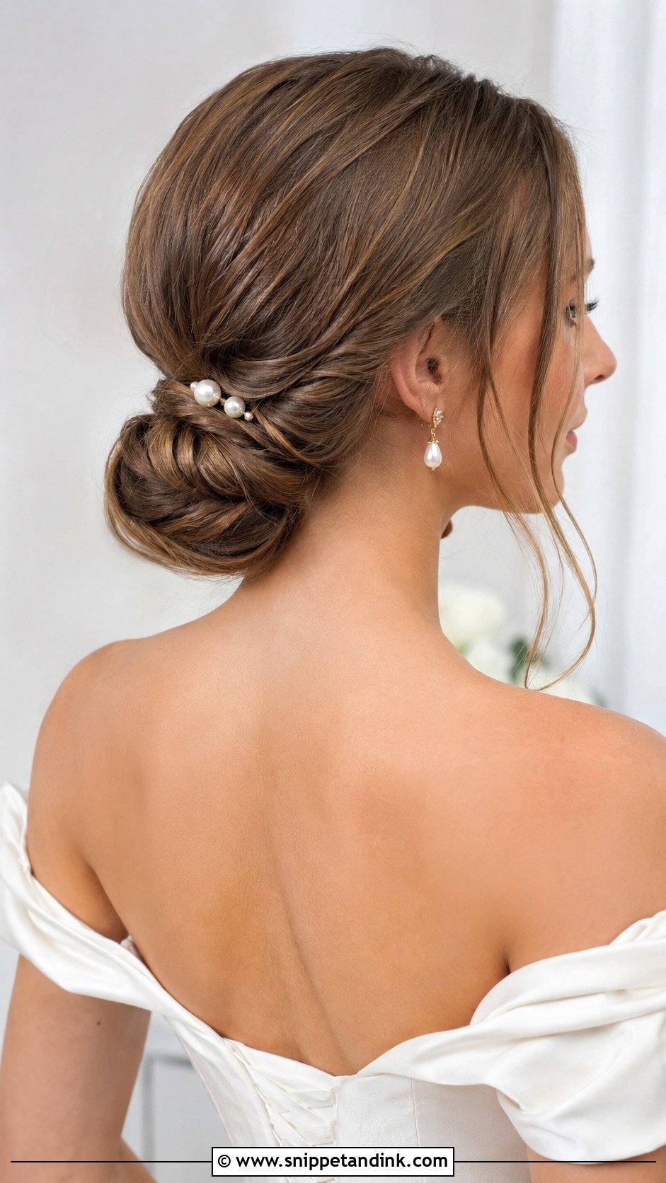 Low Bridal Chignon Tutorial - Snippet and Ink - 20 Bridal Hairstyle Tutorial Ideas