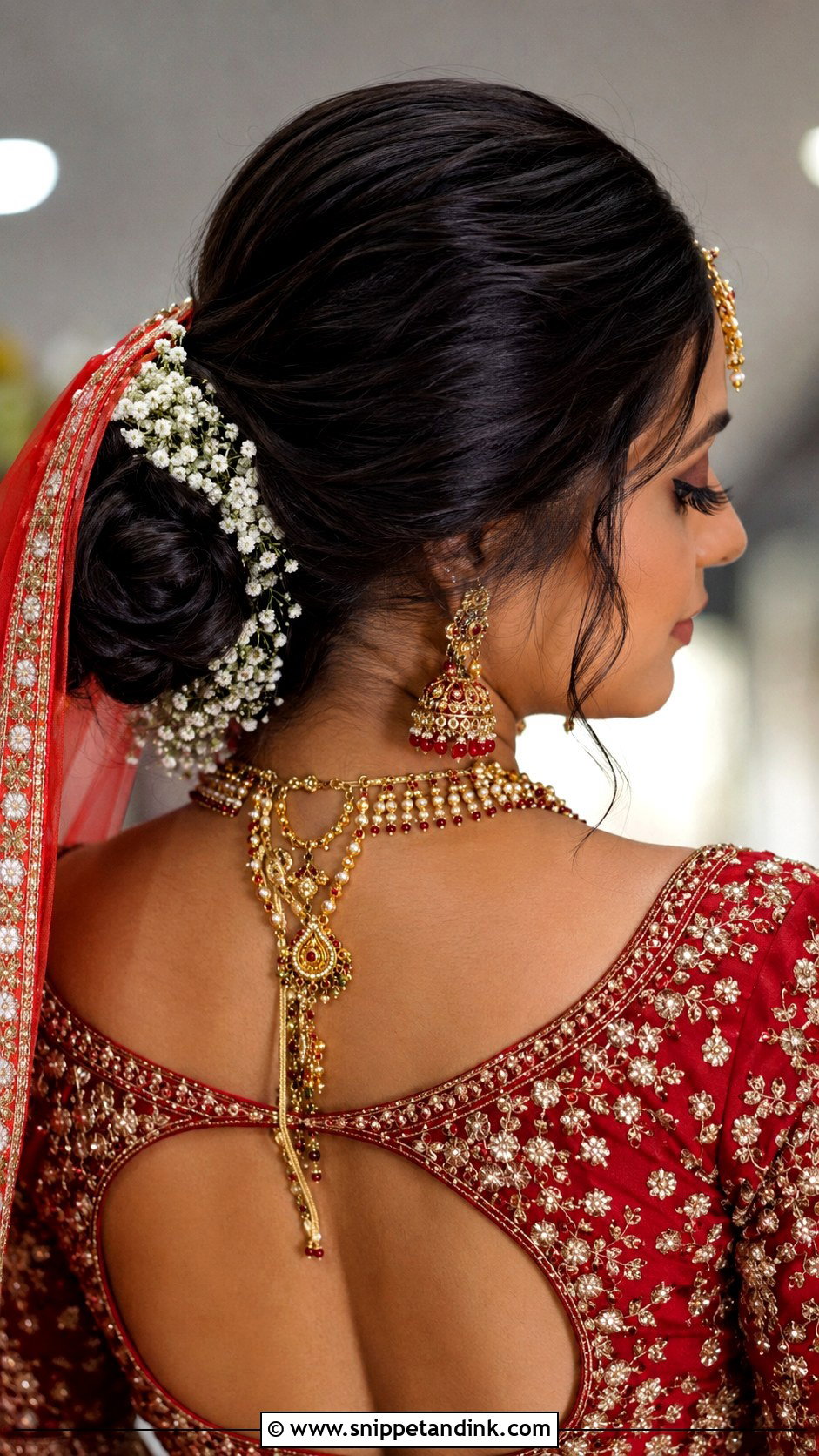 Low Bridal Jooda Hairstyle - Snippet and Ink - 15 Jooda Hairstyle Indian Wedding Ideas