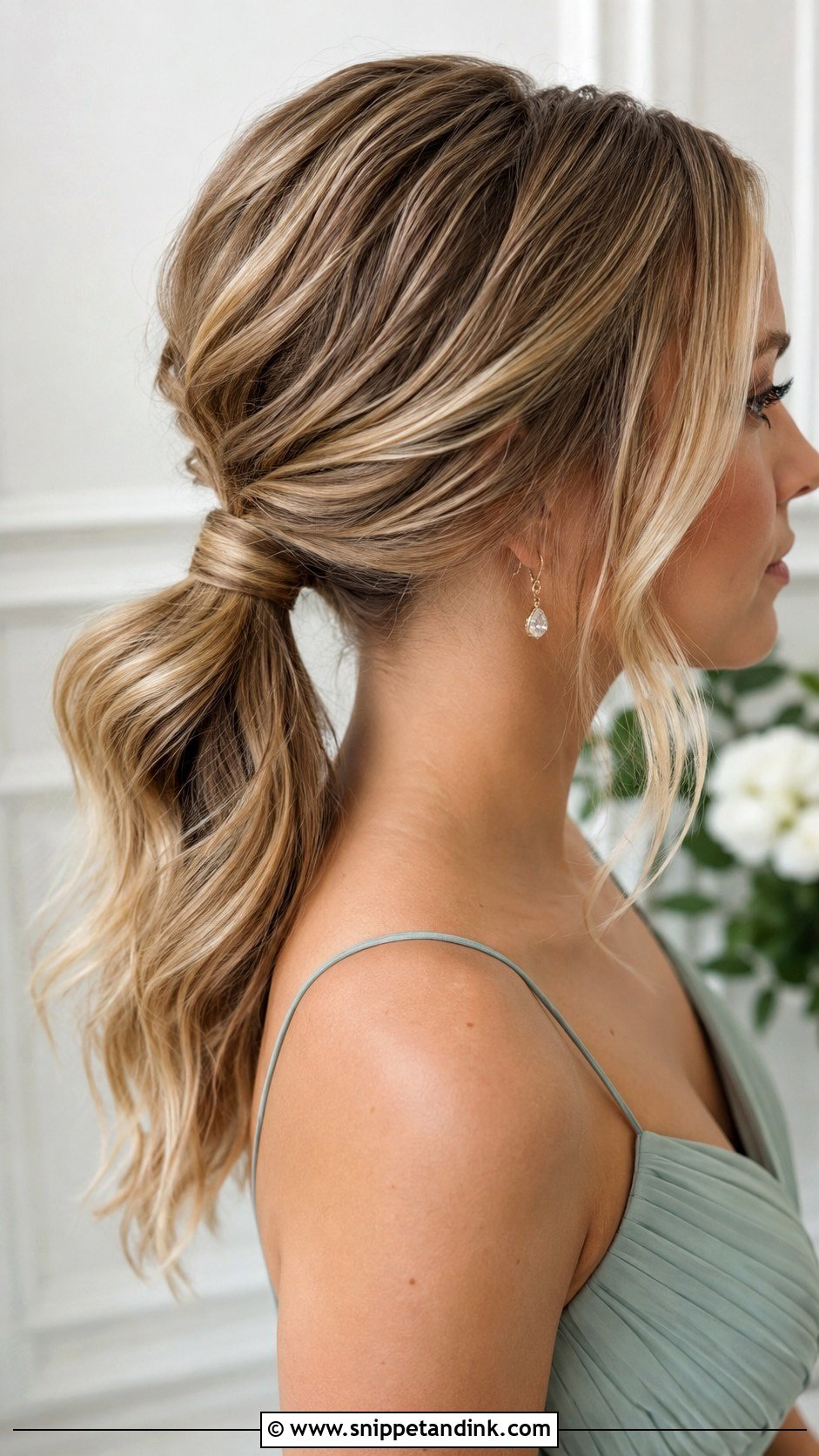 Low Bridesmaid Ponytail Updo - Snippet and Ink - 20 Bridesmaid Hairstyles Updo Ponytail