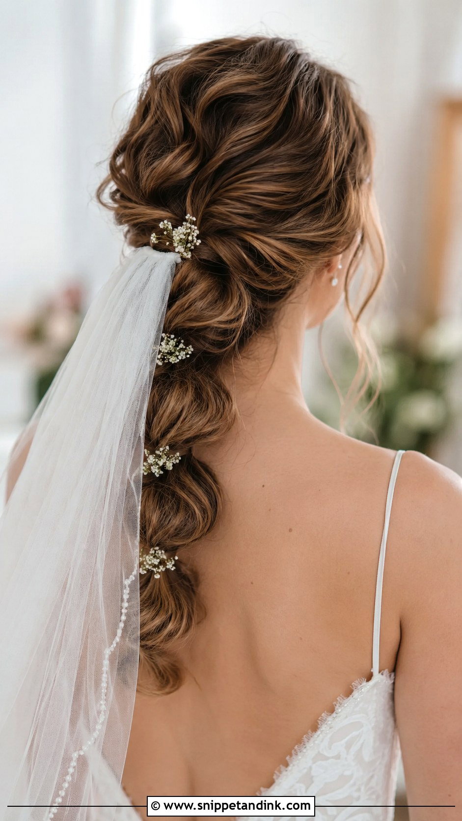 Low Bubble Ponytail for Brides - Snippet and Ink - 30 Ponytail Wedding Hairstyles