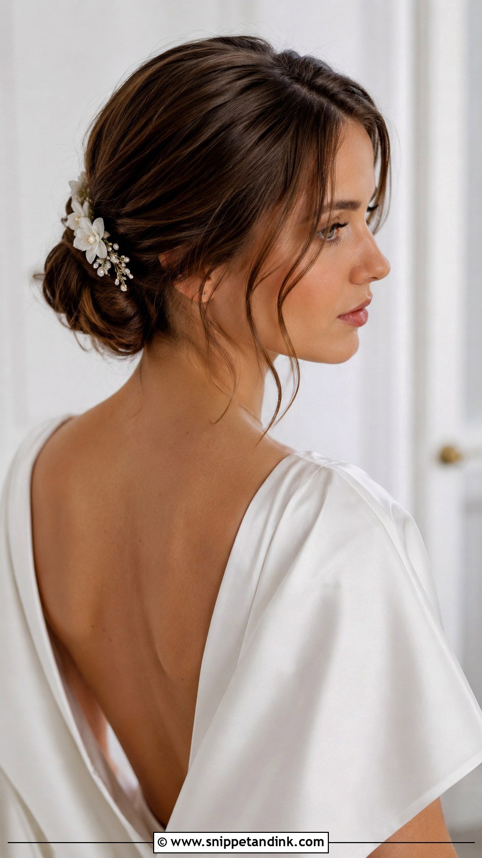 Low Bun Bridal Bob - Snippet and Ink - 25 Bridal Bob Hairstyles