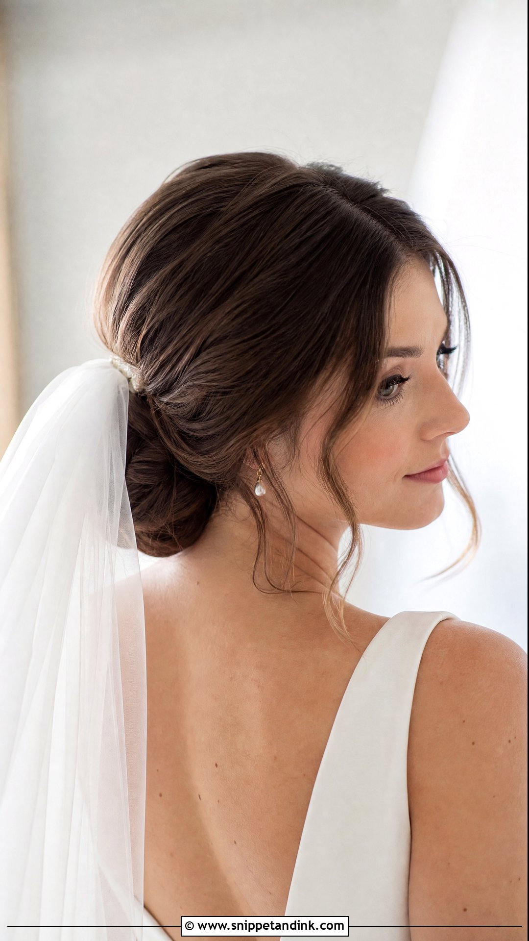 Low Bun Bridal Hair - Snippet and Ink - 15 Effortless Bridal Hair Ideas