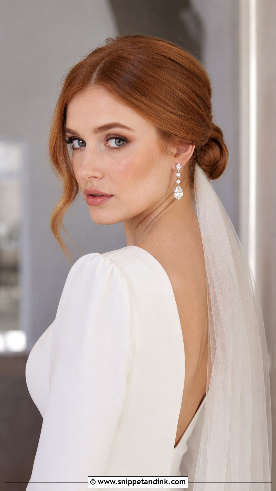 Low Bun Bridal Updo - Snippet and Ink - 20 Bride to Be Hairstyles