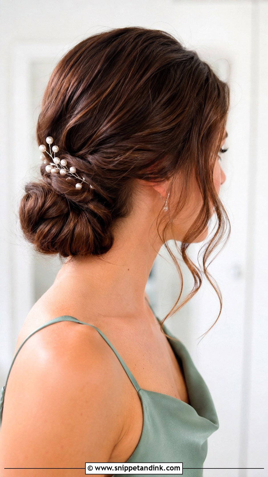 Low Bun Bridesmaid Hair - Snippet and Ink - 25 Simple Bridesmaid Hairdo Ideas