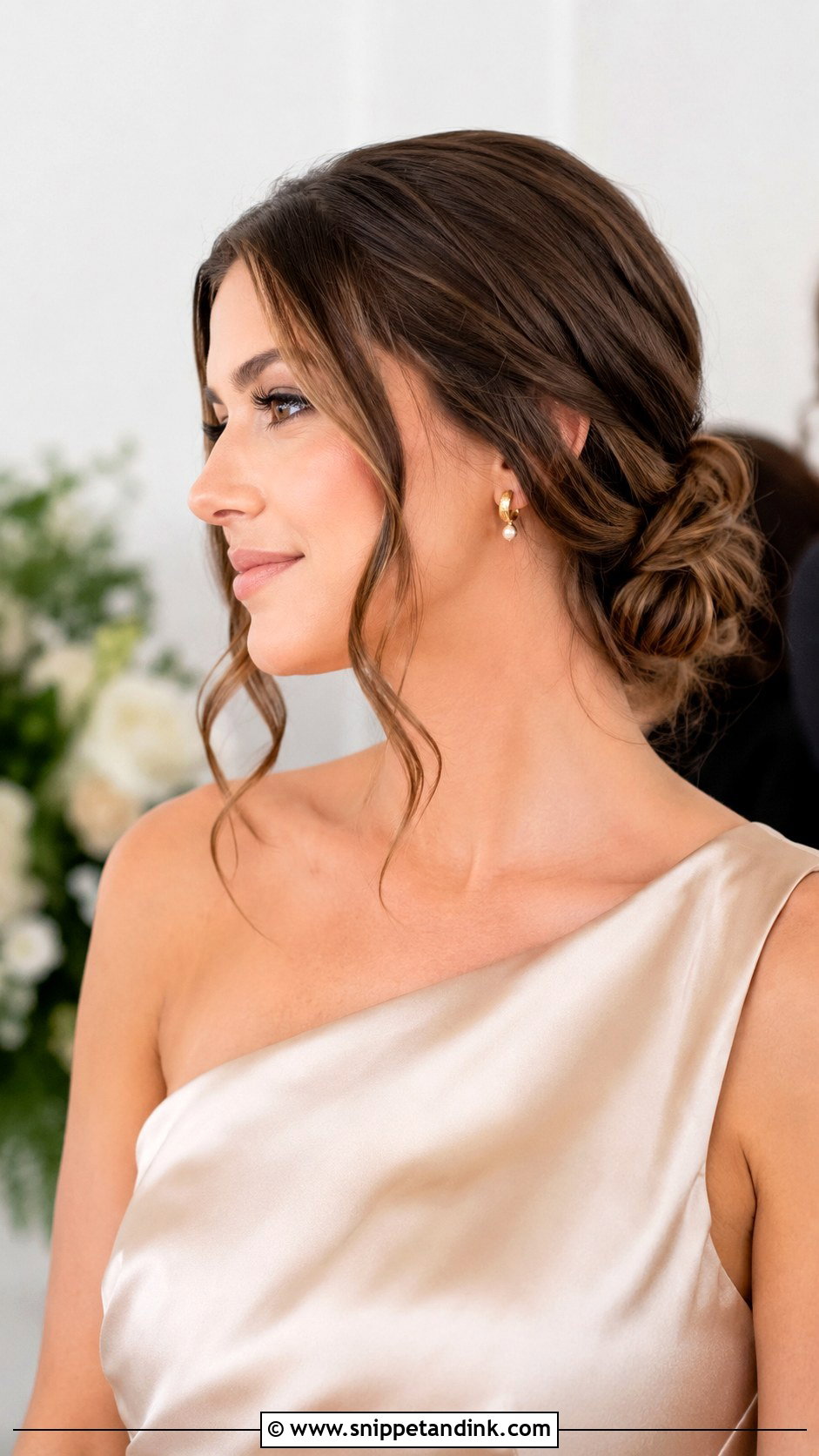 Low Bun Bridesmaid Hair - Snippet and Ink - 30 Simple Bridesmaid Hair Ideas