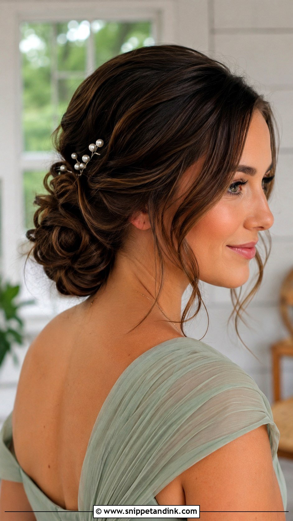 Low Bun Bridesmaid Hair - Snippet and Ink - 30 Wedding Bridesmaid Hair Ideas