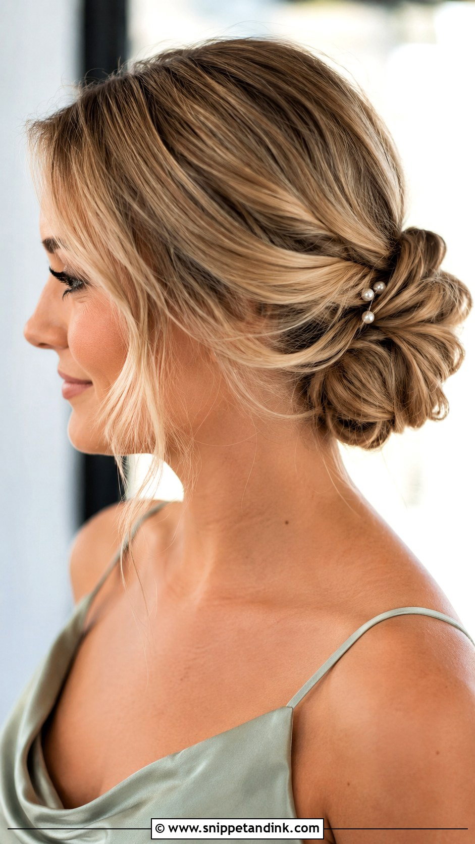 Low Bun Bridesmaid Hair - Snippet and Ink - 20 Hair Ideas for Bridesmaids